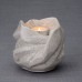 Our Holy Mother Eternal Flame - Ceramic Cremation Ashes Candle Holder Keepsake  – Craquelure